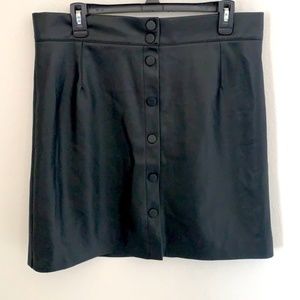H&M Faux Leather Skirt